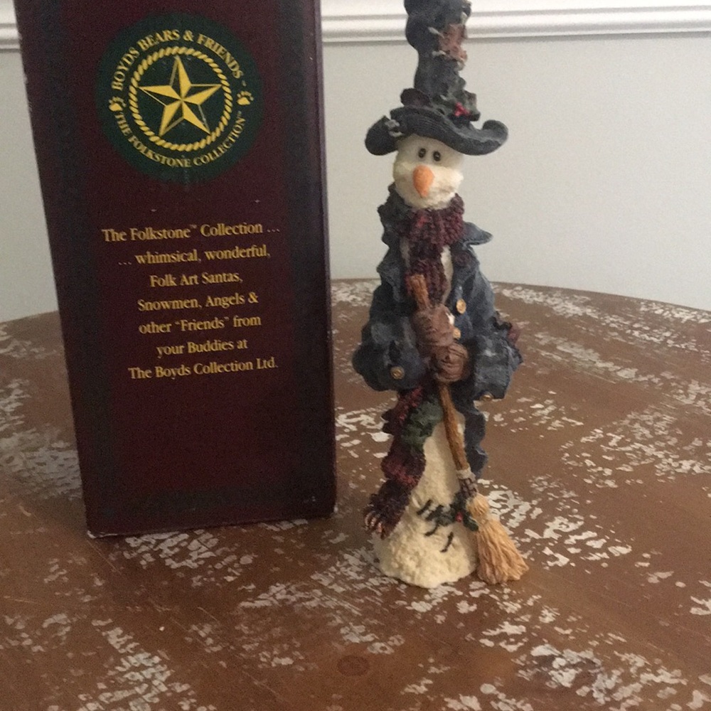 Boyds Bear-Bristol Snowman (retired piece)